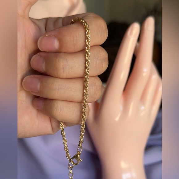 14K Gold Plated Chain Bracelet - Picture 1 of 4